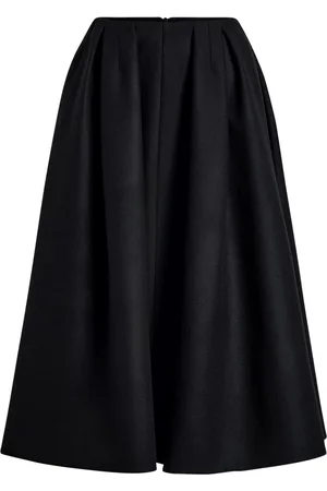 Patou Falda midi con diseño plisado