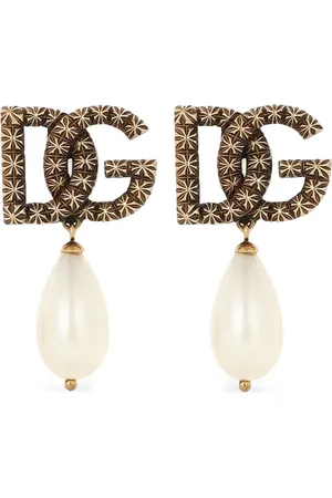 Dolce & Gabbana Aretes con logo DG
