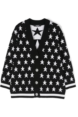 Balmain Cárdigan con logo bordado