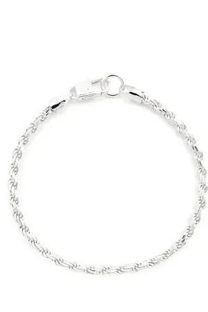 Hatton Labs Pulsera de cuerda de plata de ley