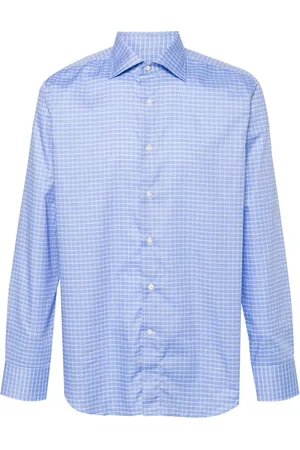 CANALI Camisa con cuadros estampados