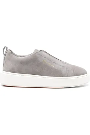 santoni Tenis slip-on de gamuza
