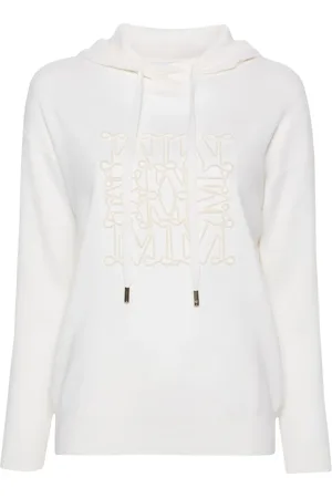 Max Mara Hoodie con logo en relieve