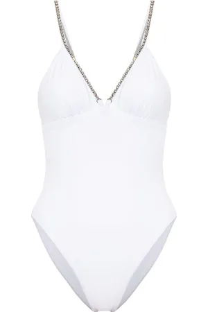 Moschino Traje de baño con detalles de cristal