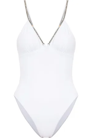 Moschino Traje de baño con detalles de cristal