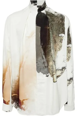 JULIUS Camisa manga larga con estampado gráfico
