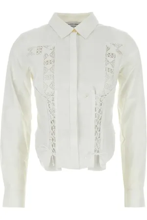 Marine Serre Camisa estilo corset