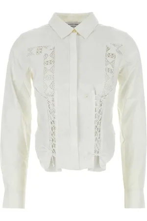 Marine Serre Camisa estilo corset