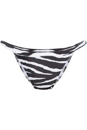 Moschino Bikini bottom con estampado de cebra