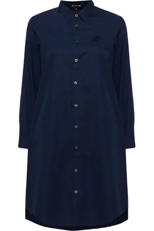 AGNÈS B. Vestido camisero con logo bordado