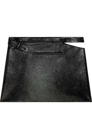 Courrèges Falda corta de vinilo