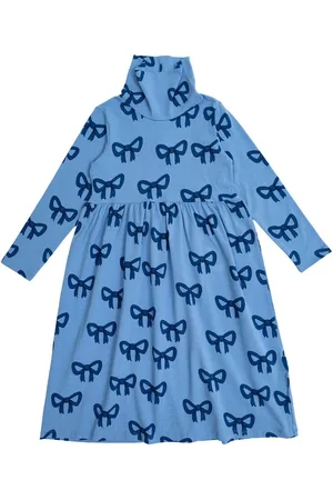 Mini Rodini Vestido con moño estampado