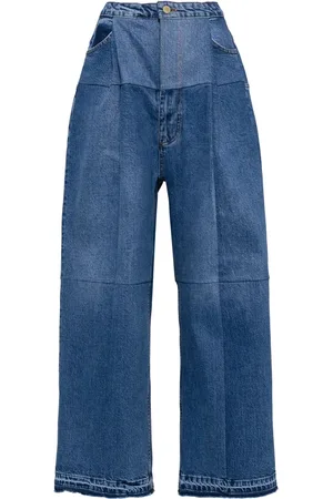 Litkovskaya Jeans con motivo de cuadros