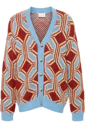 Drôle de Monsieur Cárdigan Le Cardigan Mohair Géométrique