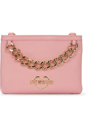 Moschino Tote con placa del logo