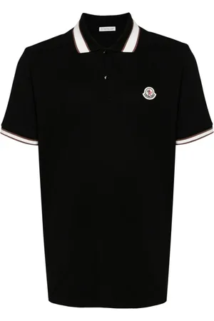 Moncler Playera tipo polo con parche del logo