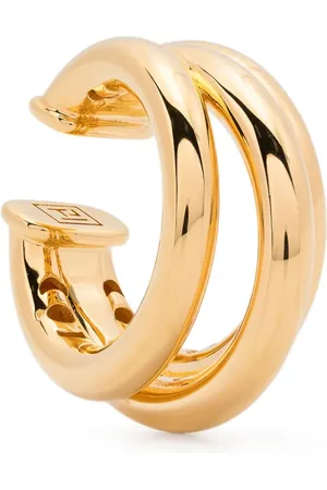 FEDERICA TOSI Aretes ear-cuff bañados en oro