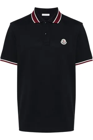 Moncler Playera tipo polo con parche del logo