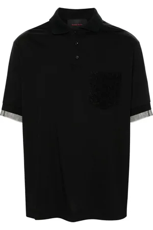 Simone Rocha Playera tipo polo con detalle de encaje
