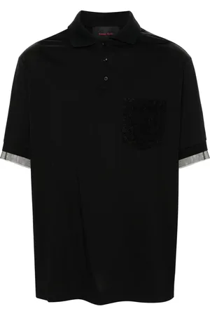 Simone Rocha Playera tipo polo con detalle de encaje
