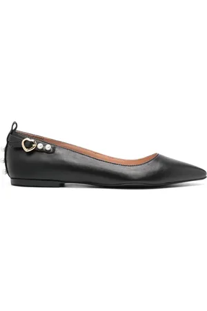Moschino Flats con perlas artificiales