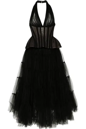 Ana Radu Vestido largo con capas