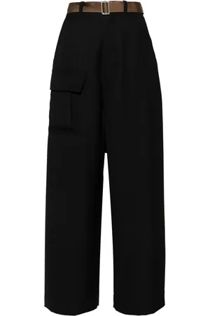 Plan C Pantalones cargo con cinturón
