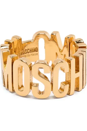 Moschino Anillo con letras del logo