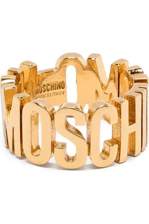 Moschino Anillo con letras del logo