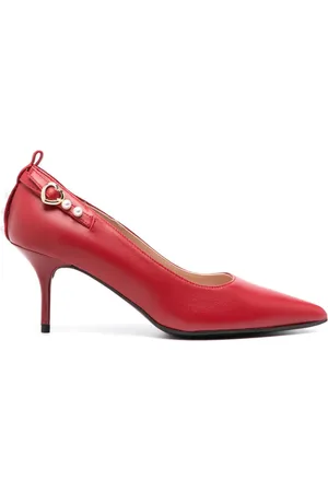 Moschino Zapatillas con detalle de perlas artificiales y tacón de 80mm
