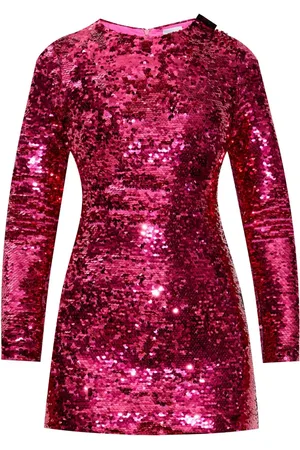 Vetements Vestido corto con bordado con lentejuelas