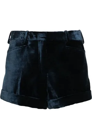 Tom Ford Shorts de terciopelo con efecto arrugado