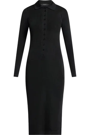 Tom Ford Vestido tejido con motivo de rayas