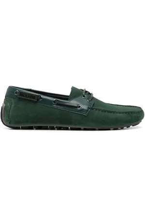 Moschino Zapatos top sider con placa del logo