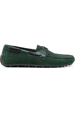 Moschino Zapatos top sider con placa del logo