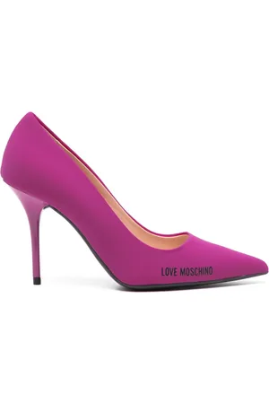 Moschino Zapatillas con logo y tacón de 100mm
