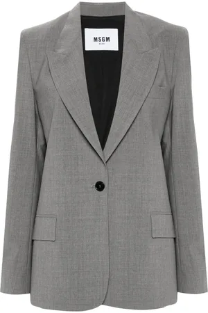 Msgm Blazer con parche del logo