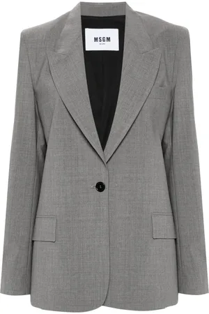 Msgm Blazer con parche del logo