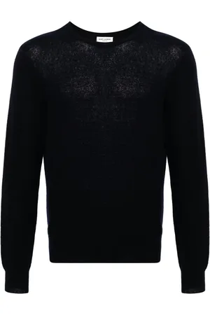 Saint Laurent Suéter con cuello redondo