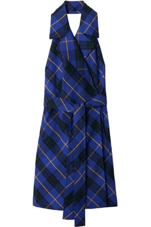 Burberry Vestido con motivo de cuadros