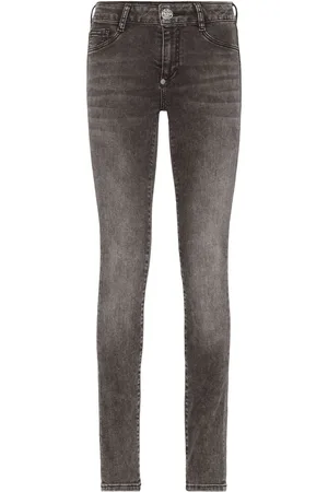 Philipp Plein Skinny jeans con tiro medio y aplique del logo