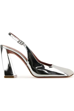 Amina Muaddi Zapatillas Charlotte con tacón de 95mm