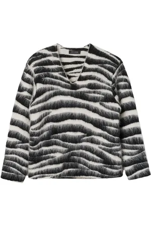 Marc Jacobs Suéter con motivo de cebra en intarsia