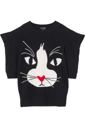 Marc Jacobs Suéter de cachemira con gato en intarsia