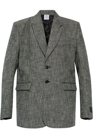 Vetements Blazer con motivo de cuadros