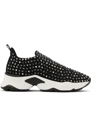 RENE CAOVILLA Tenis con detalles de strass