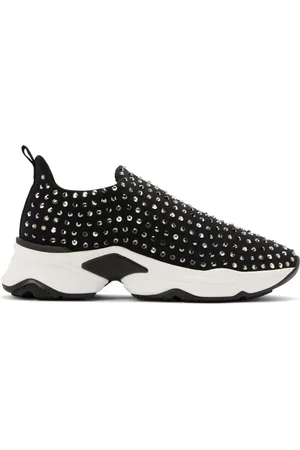 RENE CAOVILLA Tenis con detalles de strass