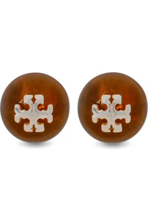 Tory Burch Aretes con apliques y logo