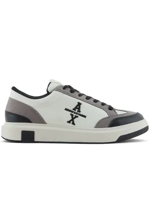 Armani Exchange Tenis con paneles en contraste y logo bordado