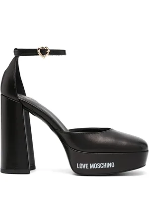 Moschino Zapatillas con logo y tacón de 120mm